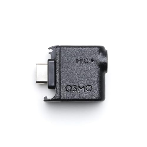 INSYOO Original Osmo Action 3,5 mm Audio-Adapter für DJI Osmo Action 4 – unterstützt Mikrofon-Audio-Eingang – Typ-C-Schnittstelle nur zum Aufladen – Anschluss unterstützt nur Mikrofone, keine von INSYOO