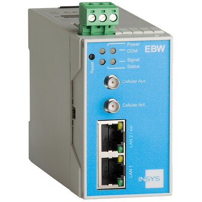 INSYS icom EBW-L100 LTE-Mobilfunk-Router VPN LTE/UMTS/HSPA/GPRS/EDGE 2xEthernet von INSYS icom