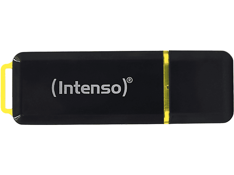 INTENSO 3.1 HIGH SPEED USB-Stick, 128 GB, 250 MB/s, Schwarz/Gelb von INTENSO