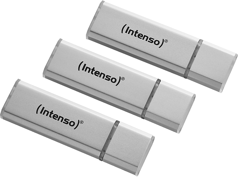 INTENSO 3521473 3er Pack USB-Stick, 16 GB, 28 MB/s, Silber von INTENSO