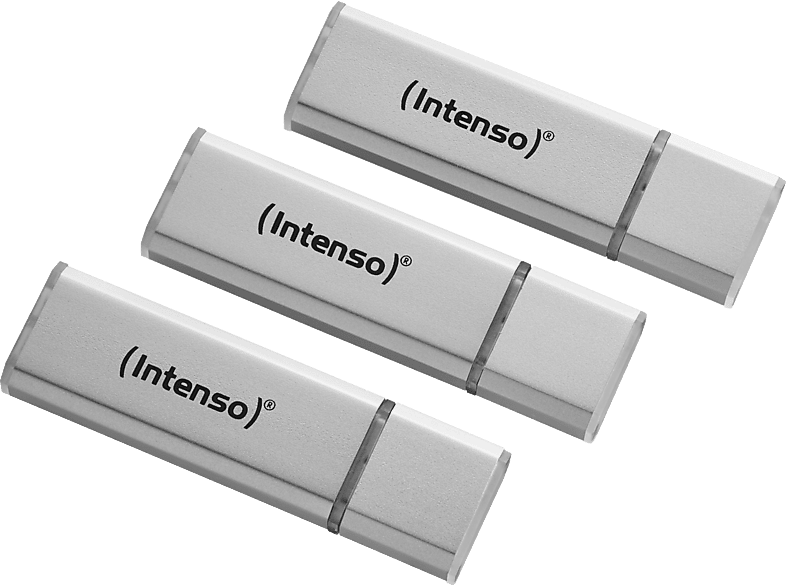 INTENSO 3521473 3er Pack USB-Stick, 16 GB, 28 MB/s, Silber INTENSO 3521473 3er Pack USB-Stick, 16 GB, 28 MB/s, Silber von INTENSO