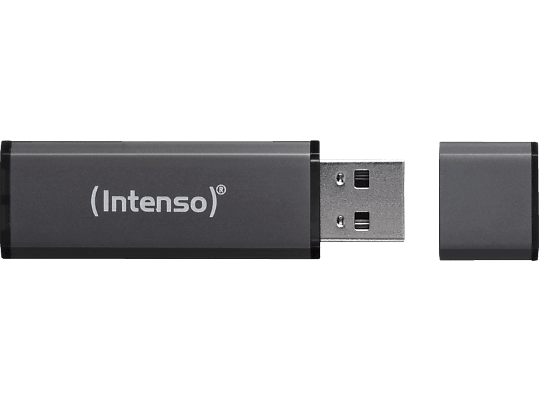 INTENSO Alu Line USB-Stick, 8 GB, 28 MB/s, Anthrazit von INTENSO