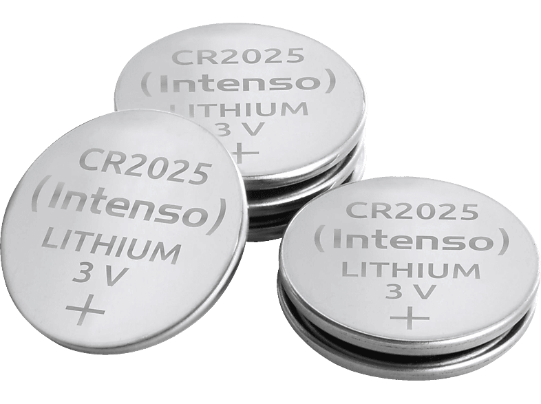 INTENSO CR2025 Lithium Knopfzelle Batterien, Manganese Dioxide, 160 mAh von INTENSO