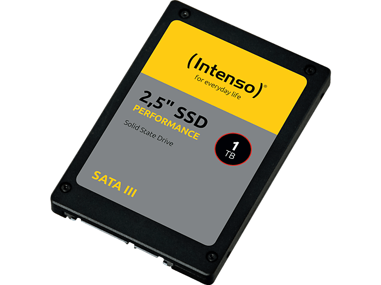 INTENSO Performance Festplatte, 1 TB SSD SATA 6 Gbps, 2,5 Zoll, intern von INTENSO