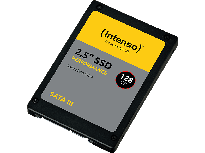 INTENSO Performance Festplatte, 128 GB SSD SATA 6 Gbps, 2,5 Zoll, intern von INTENSO