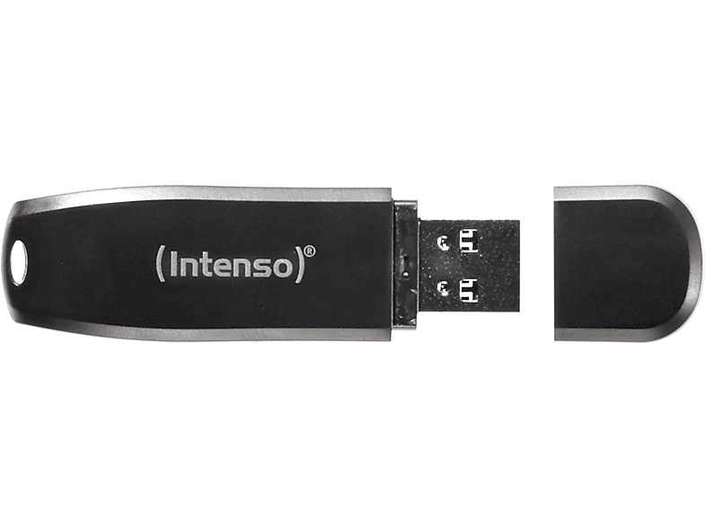 INTENSO Speed Line USB-Stick, 64 GB, 35 MB/s, Schwarz von INTENSO