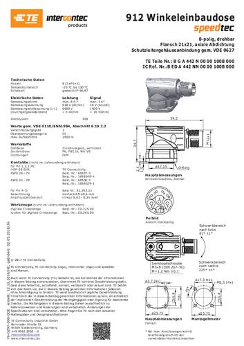 Intercontec BEDA442NN0000100B000 Winkeldose 1St. von INTERCONTEC