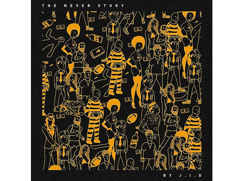 J.I.D. - The Never Story (LTD. Orange Vinyl) (Vinyl) von INTERSCOPE