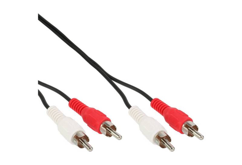 INTOS ELECTRONIC AG InLine® Cinch Kabel, 2x Cinch, Stecker / Stecker, 1m Audio- & Video-Kabel von INTOS ELECTRONIC AG
