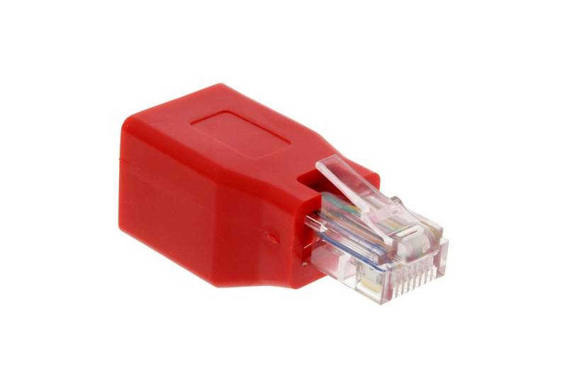 Inline InLine® Crossover Adapter, RJ45 Buchse/Stecker, kurz LAN-Kabel von Inline