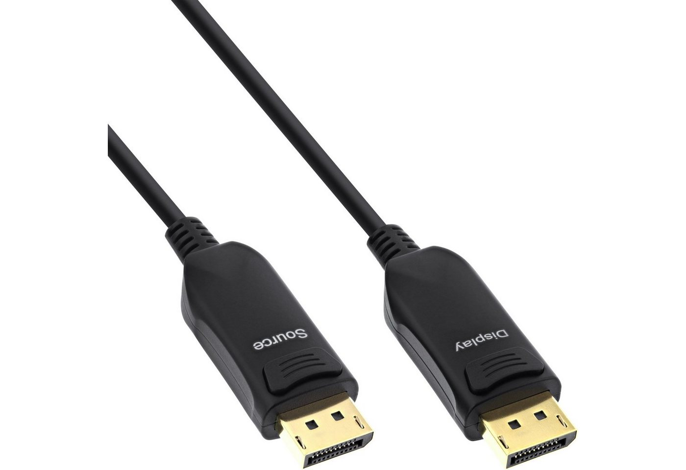 INTOS ELECTRONIC AG InLine® DisplayPort 1.4 AOC Kabel, 8K4K, schwarz, 40m Computer-Kabel von INTOS ELECTRONIC AG