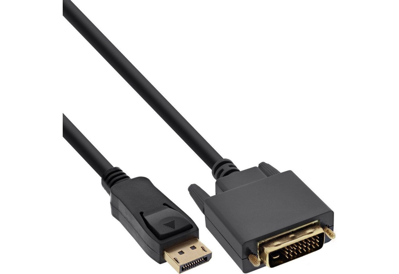 INTOS ELECTRONIC AG InLine® DisplayPort zu DVI Konverter Kabel, schwarz, 0,5m Computer-Kabel von INTOS ELECTRONIC AG
