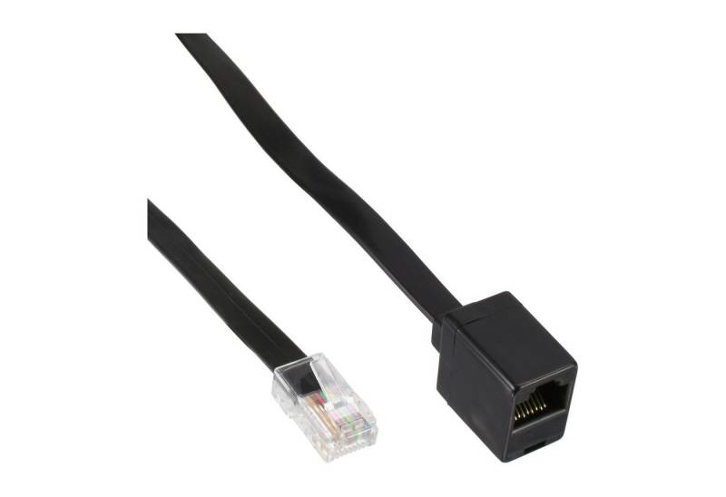 INTOS ELECTRONIC AG InLine® ISDN-Verlängerung, RJ45 (8P8C) Stecker / Buchse, 5m Telefonkabel von INTOS ELECTRONIC AG