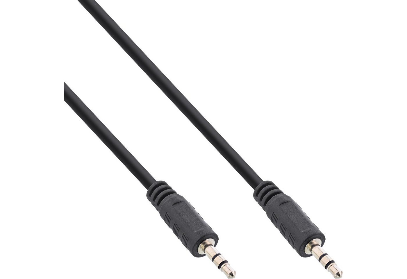 INTOS ELECTRONIC AG InLine® Klinke Kabel, 3,5mm Stecker / Stecker, Stereo, 0,3m Audio-Kabel von INTOS ELECTRONIC AG