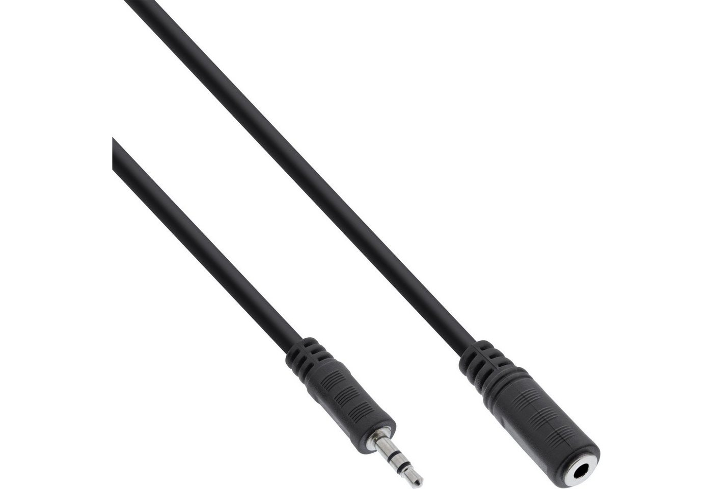 INTOS ELECTRONIC AG InLine® Klinke Verlängerung, 3,5mm Klinke Stecker / Buchse, Stereo, 3m Audio-Kabel von INTOS ELECTRONIC AG