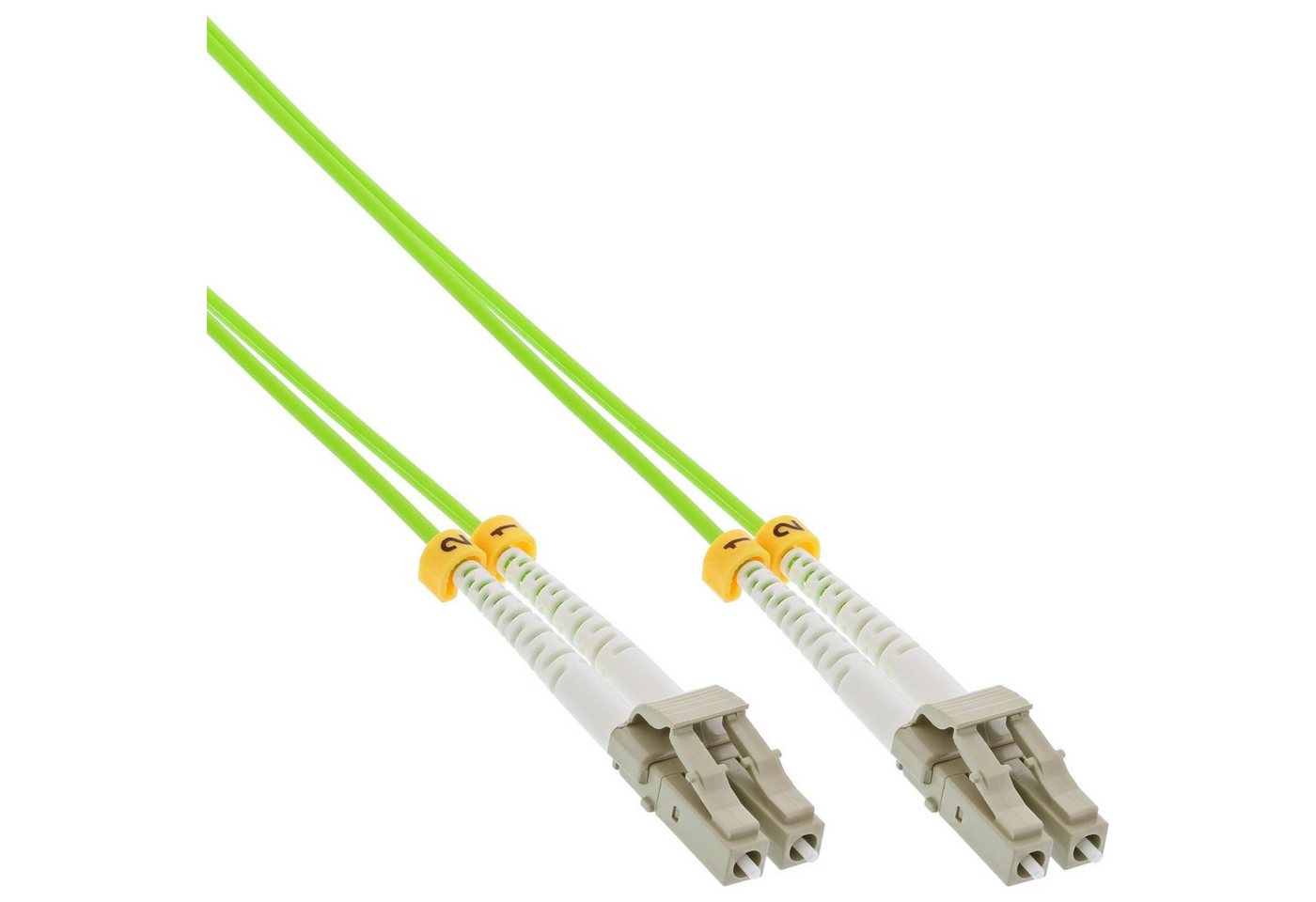 INTOS ELECTRONIC AG InLine® LWL Duplex Kabel, LC/LC, 50/125µm, OM5, 25m LAN-Kabel von INTOS ELECTRONIC AG