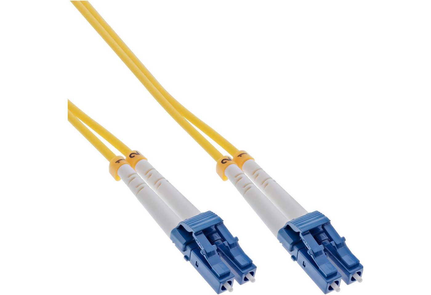 INTOS ELECTRONIC AG InLine® LWL Duplex Kabel, LC/LC, 9/125µm, OS2, 2m LAN-Kabel von INTOS ELECTRONIC AG
