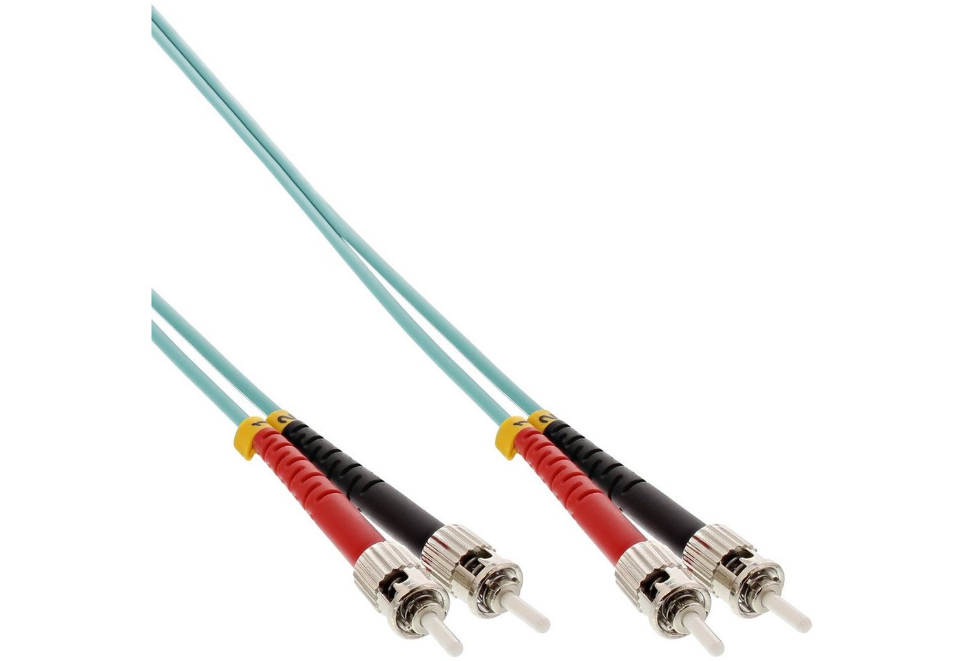 INTOS ELECTRONIC AG InLine® LWL Duplex Kabel, ST/ST, 50/125µm, OM3, 3m LAN-Kabel von INTOS ELECTRONIC AG