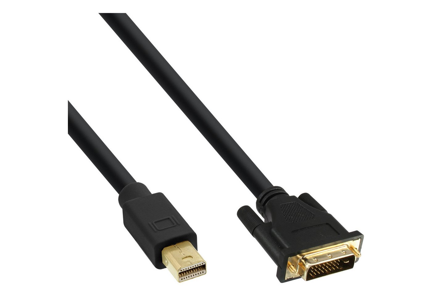 Inline InLine® Mini DisplayPort zu DVI Konverter Kabel, schwarz, 1,5m Computer-Kabel von Inline
