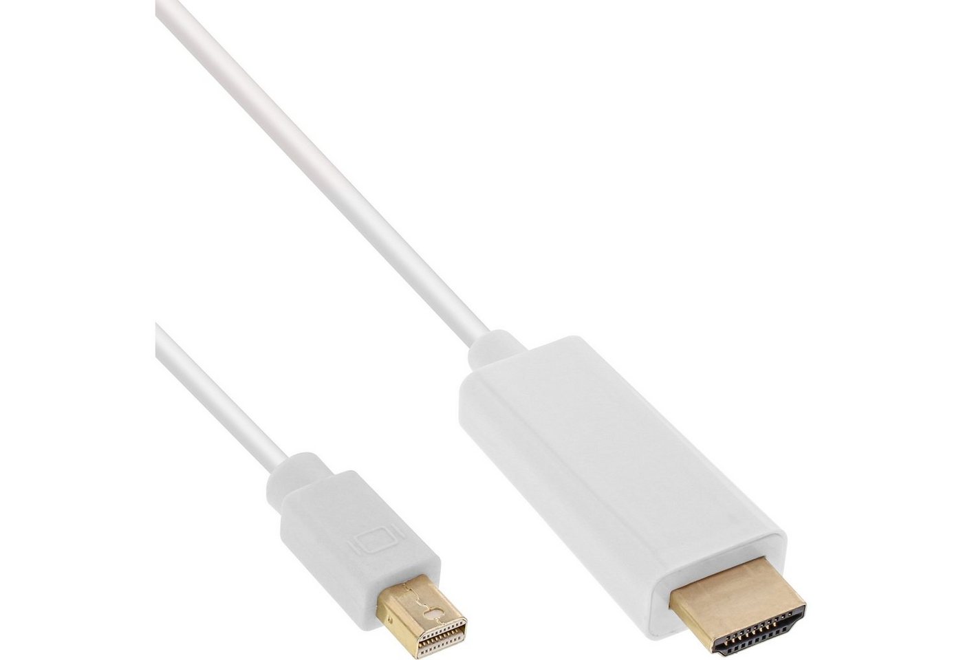 INTOS ELECTRONIC AG InLine® Mini DisplayPort zu HDMI Konverter Kabel, weiß, 5m, mit Audio Computer-Kabel von INTOS ELECTRONIC AG