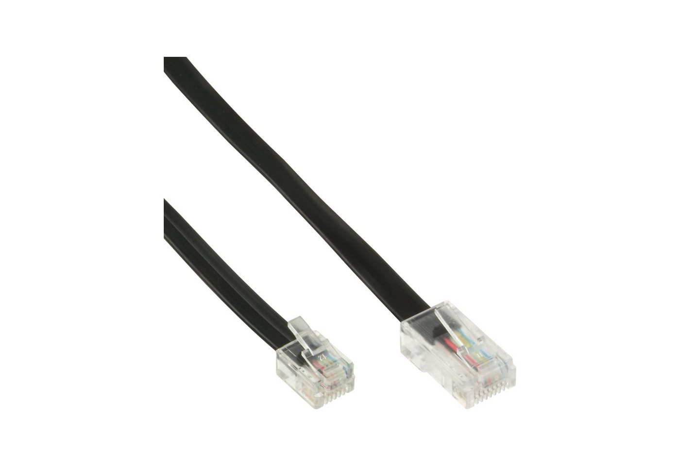 INTOS ELECTRONIC AG InLine® Modularkabel, RJ45 zu RJ11 Stecker / Stecker, 4adrig, 10m Telefonkabel von INTOS ELECTRONIC AG