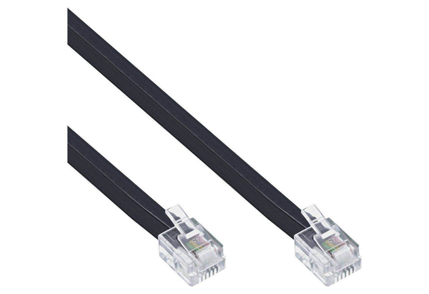 INTOS ELECTRONIC AG InLine® Modularkabel RJ11, Stecker / Stecker, 4adrig, 6P4C, 15m Telefonkabel von INTOS ELECTRONIC AG