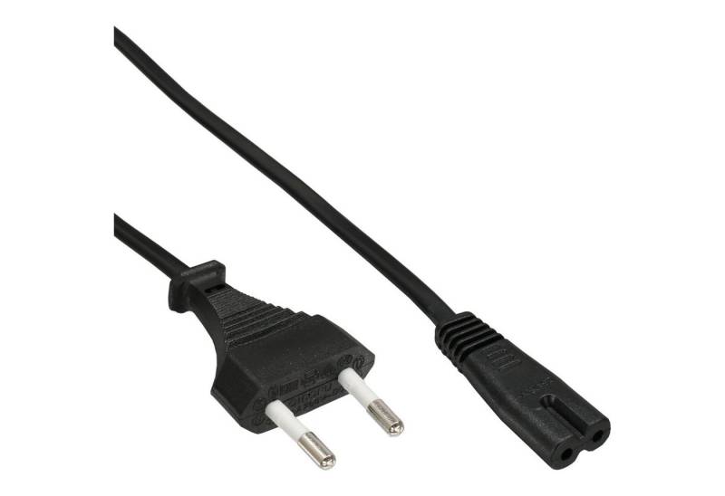 INTOS ELECTRONIC AG InLine® Netzkabel, Netzstecker auf Euro 8 C7 Stecker, 0,3m Stromkabel von INTOS ELECTRONIC AG