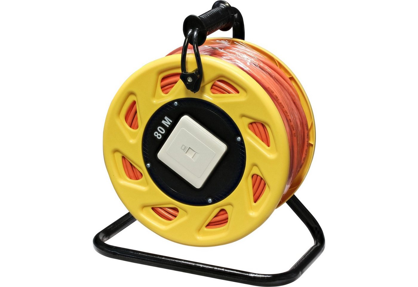 Inline InLine® Netzwerk-Kabeltrommel Cat.6A, S/FTP, 80m LAN-Kabel von Inline