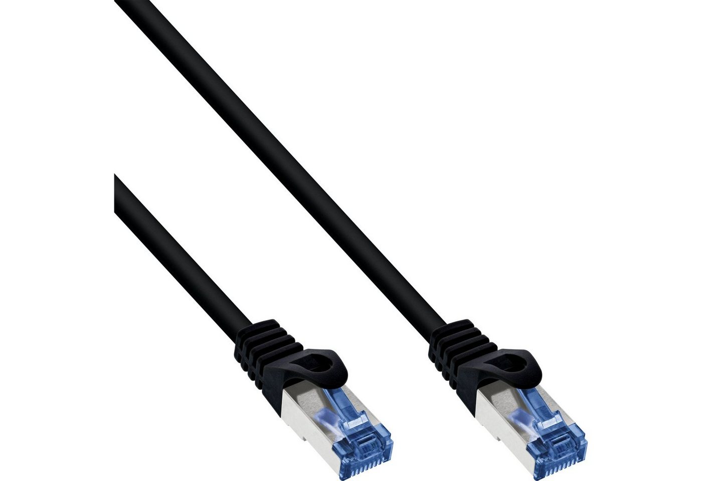 INTOS ELECTRONIC AG InLine® Patchkabel, Cat.6A, S/FTP, PE outdoor, schwarz, 15m LAN-Kabel von INTOS ELECTRONIC AG