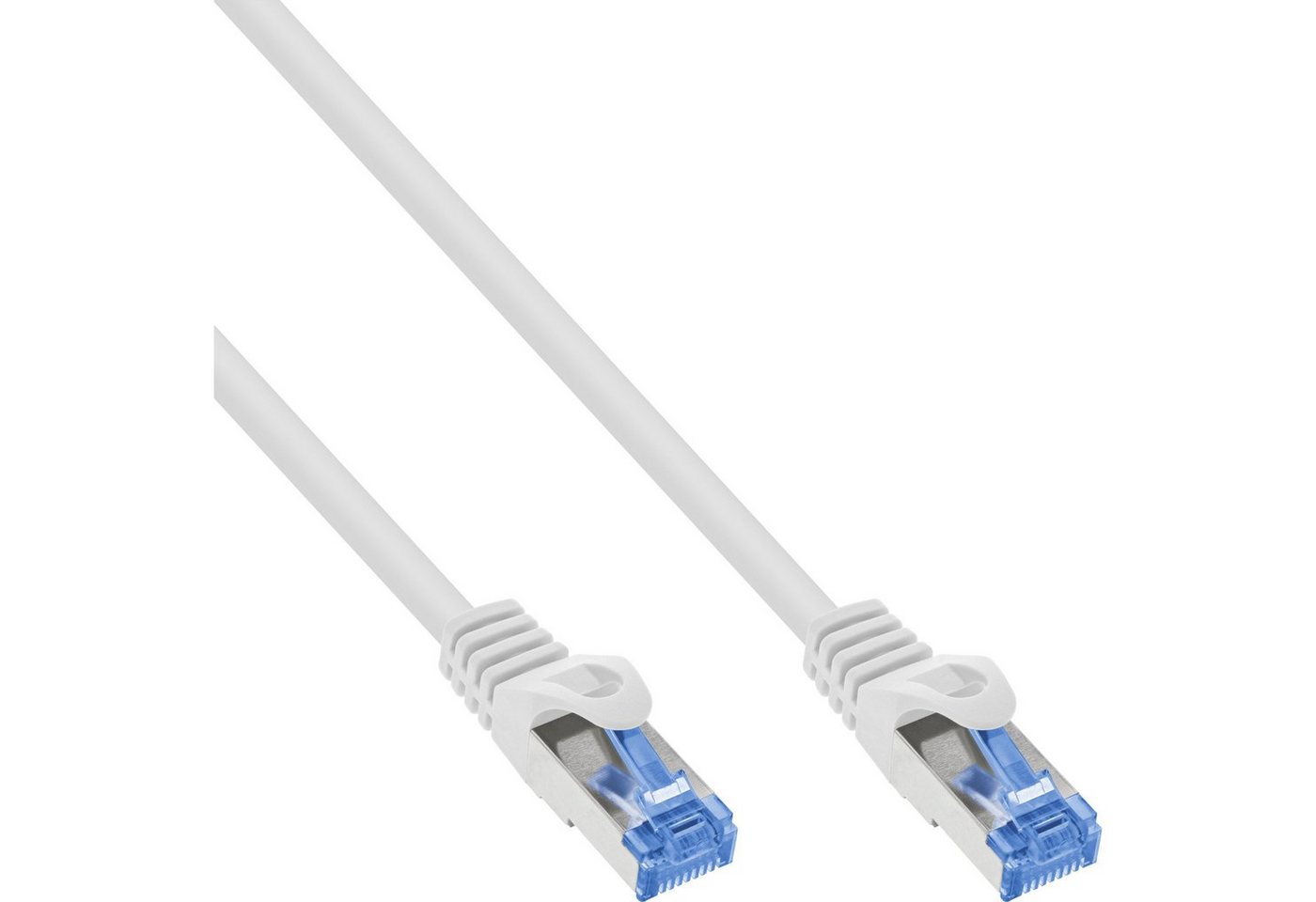 Inline InLine® Patchkabel, Cat.6A, S/FTP, TPE flexibel, weiß, 50m LAN-Kabel von Inline