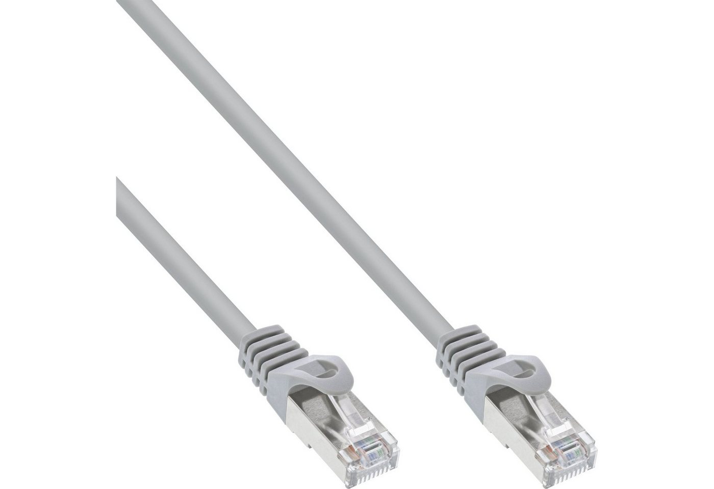 INTOS ELECTRONIC AG InLine® Patchkabel, F/UTP, Cat.5e, grau, 0,3m LAN-Kabel von INTOS ELECTRONIC AG