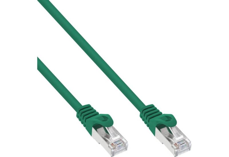 INTOS ELECTRONIC AG InLine® Patchkabel, F/UTP, Cat.5e, grün, 1m LAN-Kabel von INTOS ELECTRONIC AG