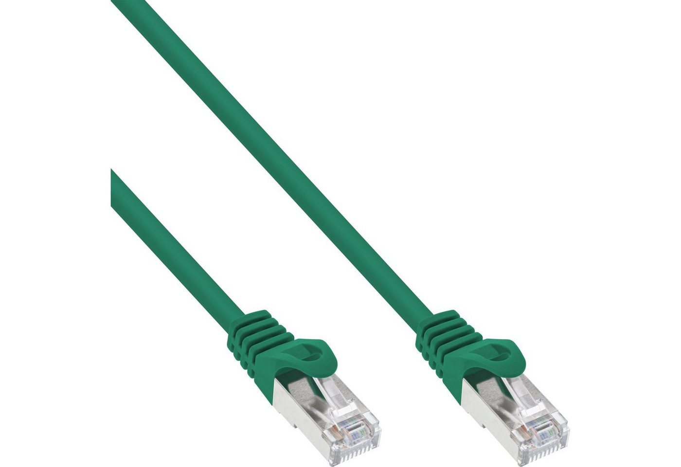 INTOS ELECTRONIC AG InLine® Patchkabel, SF/UTP, Cat.5e, grün, 0,25m LAN-Kabel von INTOS ELECTRONIC AG