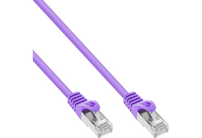 INTOS ELECTRONIC AG InLine® Patchkabel, SF/UTP, Cat.5e, purple, 0,5m LAN-Kabel von INTOS ELECTRONIC AG