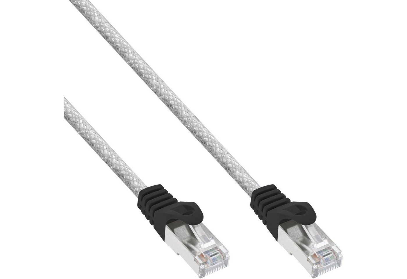 INTOS ELECTRONIC AG InLine® Patchkabel, SF/UTP, Cat.5e, transparent, 15m LAN-Kabel von INTOS ELECTRONIC AG