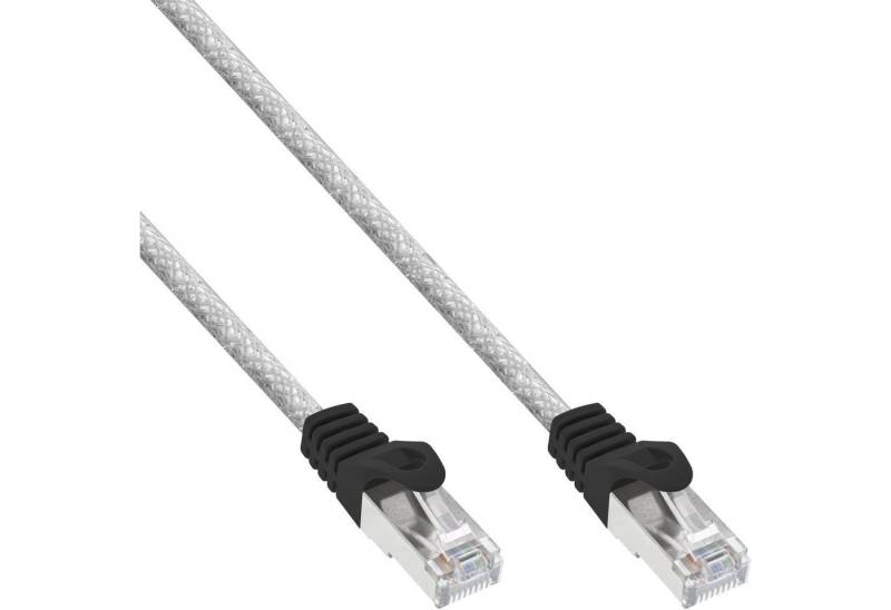 INTOS ELECTRONIC AG InLine® Patchkabel, SF/UTP, Cat.5e, transparent, 1m LAN-Kabel von INTOS ELECTRONIC AG