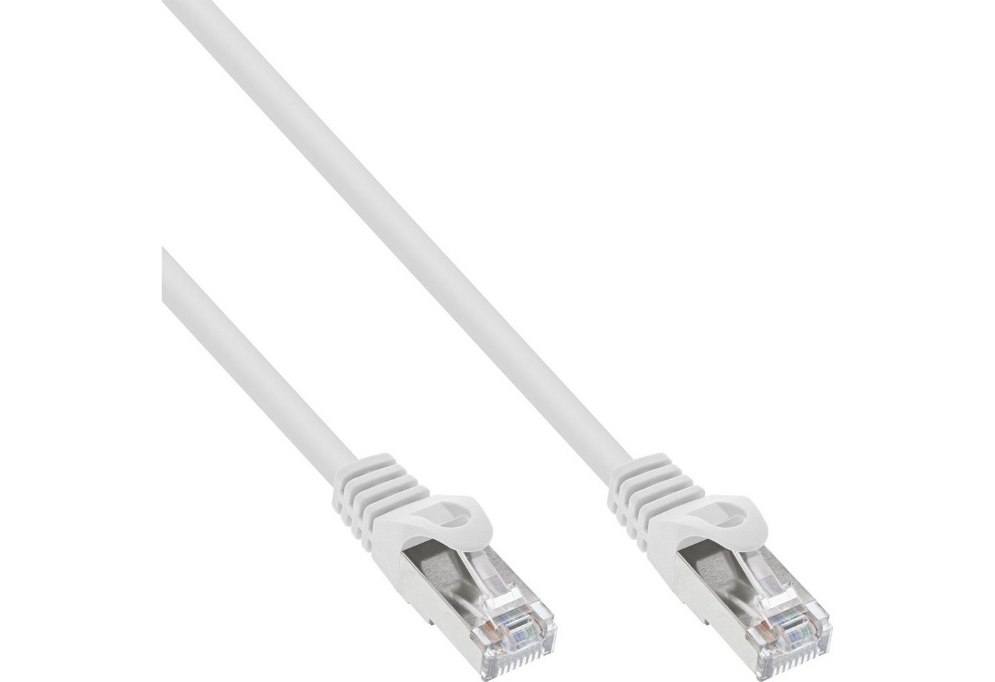INTOS ELECTRONIC AG InLine® Patchkabel, SF/UTP, Cat.5e, weiß, 0,3m LAN-Kabel von INTOS ELECTRONIC AG