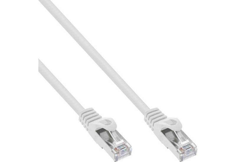 INTOS ELECTRONIC AG InLine® Patchkabel, SF/UTP, Cat.5e, weiß, 1m LAN-Kabel von INTOS ELECTRONIC AG