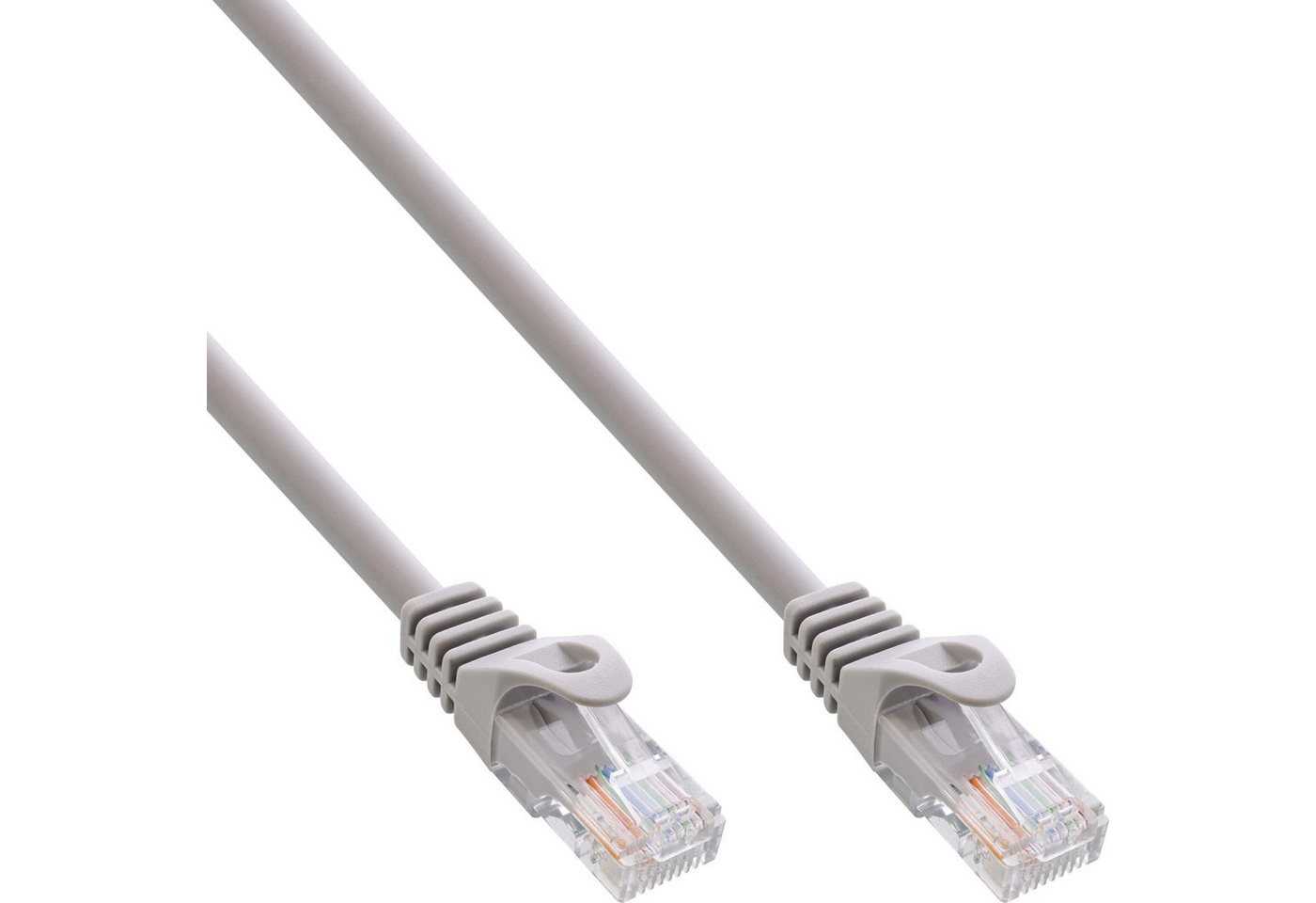 INTOS ELECTRONIC AG InLine® Patchkabel, U/UTP, Cat.5e, grau, 0,3m LAN-Kabel von INTOS ELECTRONIC AG