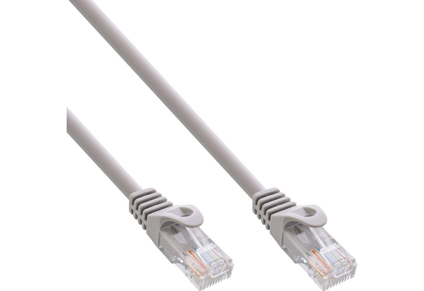 Inline InLine® Patchkabel, U/UTP, Cat.5e, grau, 1m LAN-Kabel von Inline