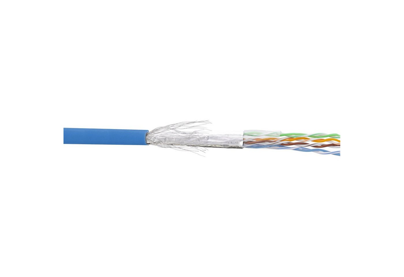 INTOS ELECTRONIC AG InLine® Patchkabel Cat.5e, blau, SF/UTP, AWG26, PVC, 100m Computer-Kabel von INTOS ELECTRONIC AG