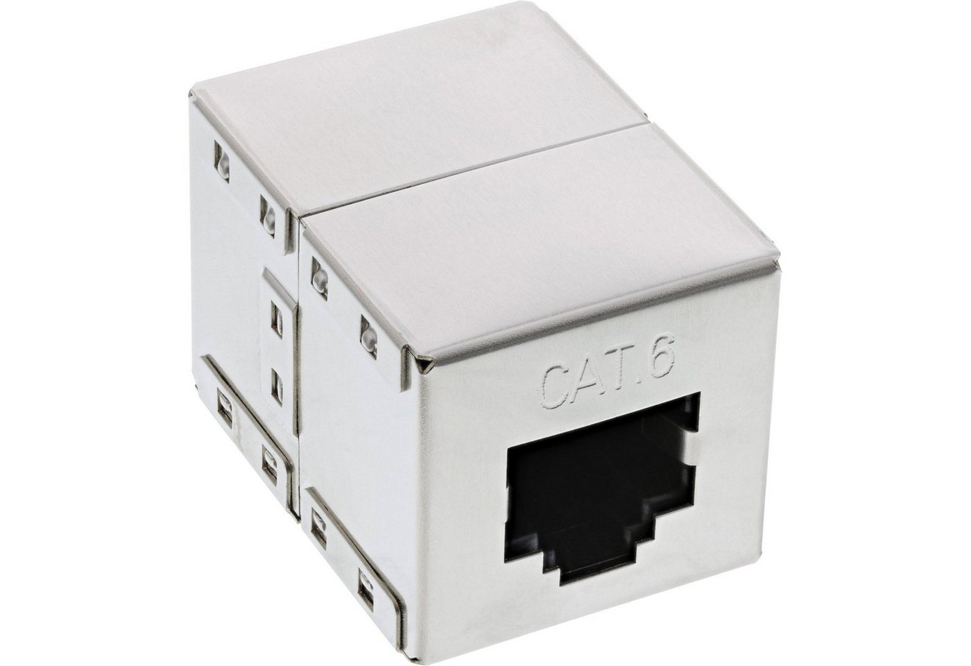 INTOS ELECTRONIC AG InLine® Patchkabelkupplung Cat.6, 2x RJ45 Buchse, geschirmt LAN-Kabel von INTOS ELECTRONIC AG