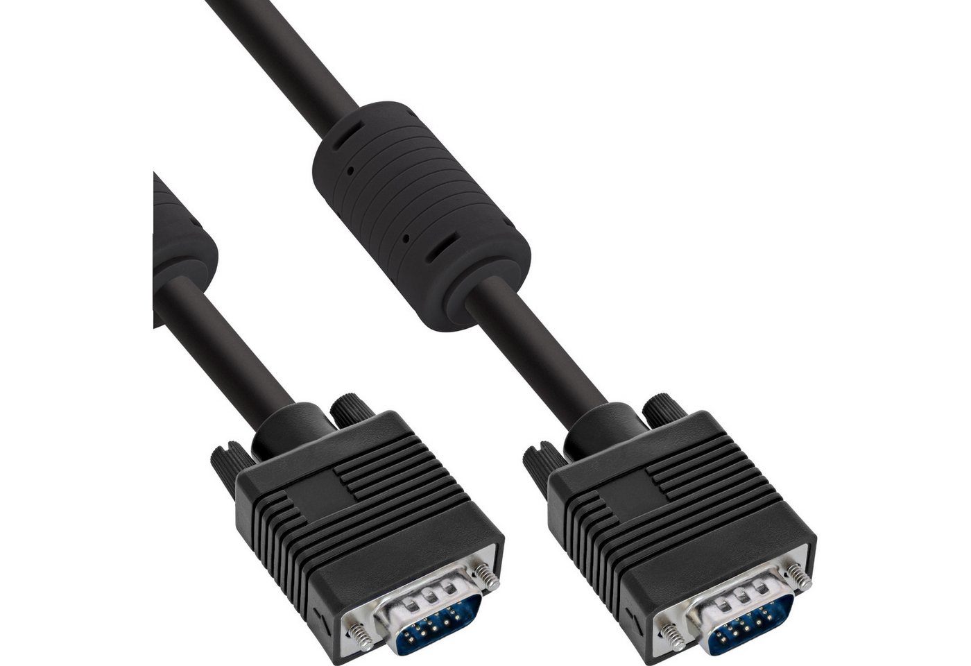 Inline InLine® S-VGA Kabel, 15pol HD Stecker / Stecker, schwarz, 3m Computer-Kabel von Inline