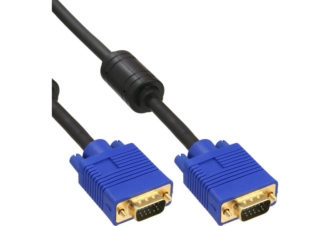 Inline InLine® S-VGA Kabel Premium, 15pol HD Stecker / Stecker, schwarz, 7m Computer-Kabel von Inline