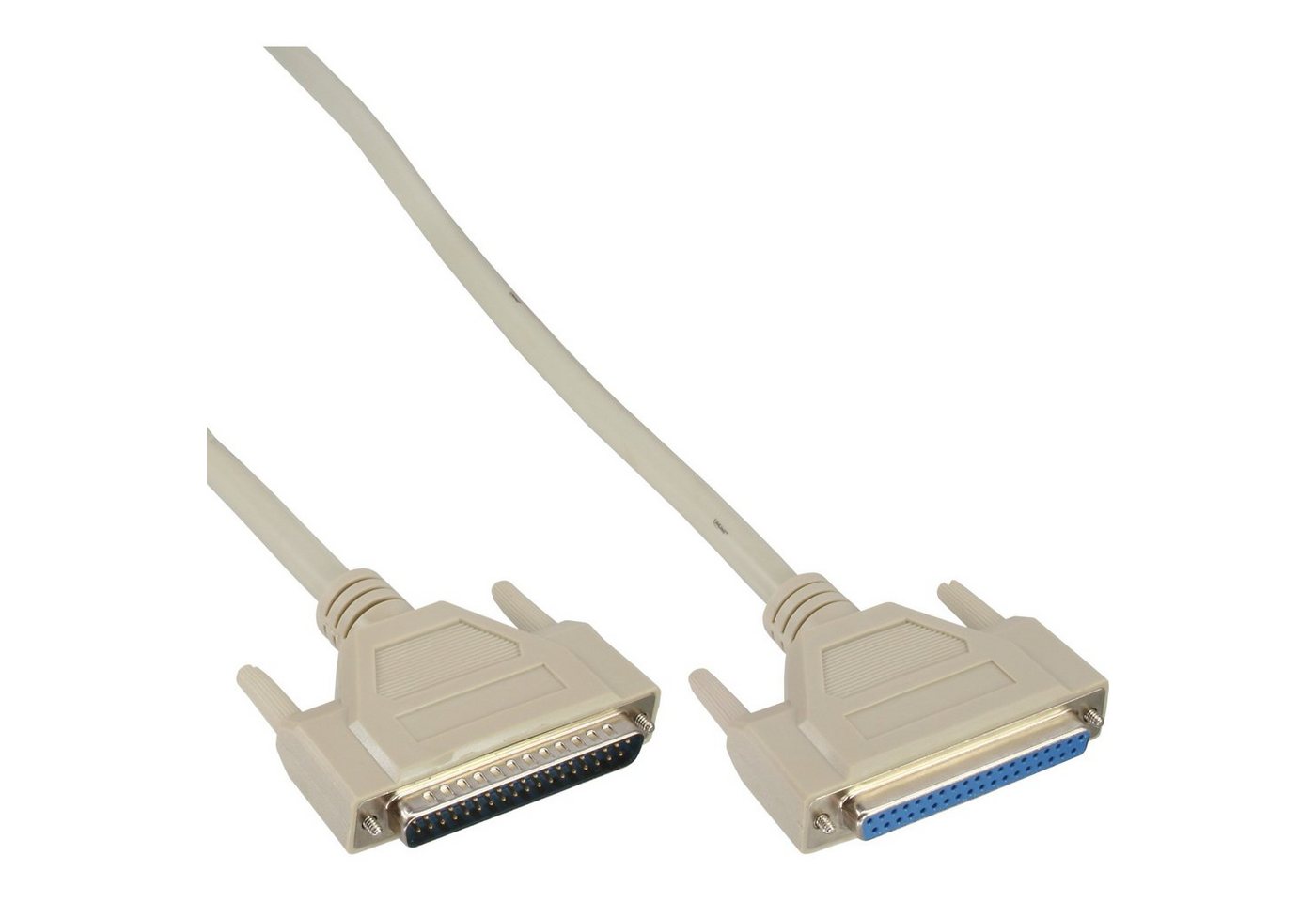 Inline InLine® Serielle Verlängerung, 37pol Stecker / Buchse, 1:1 belegt, 3m Computer-Kabel von Inline