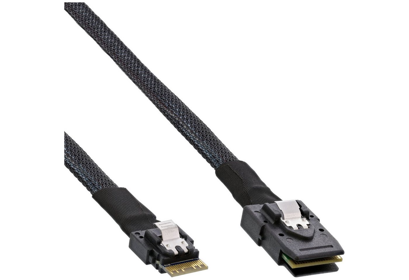 INTOS ELECTRONIC AG InLine® Slim SAS Kabel, SFF-8654 zu Mini SAS SFF-8087, 12Gb/s, 0,5m Computer-Kabel von INTOS ELECTRONIC AG