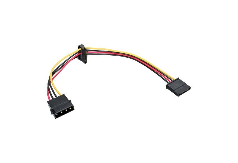 Inline InLine® Strom Kabel intern, 1x 13,34cm (5,25) an 2x 15pol SATA, 0,30m Computer-Kabel von Inline