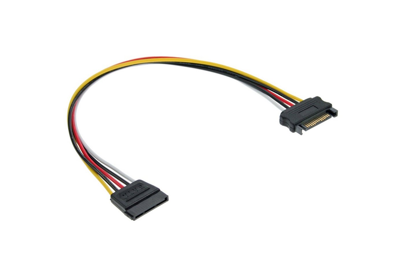 INTOS ELECTRONIC AG InLine® Strom Verlängerung intern, SATA Stecker / Buchse, 0,5m Computer-Kabel von INTOS ELECTRONIC AG