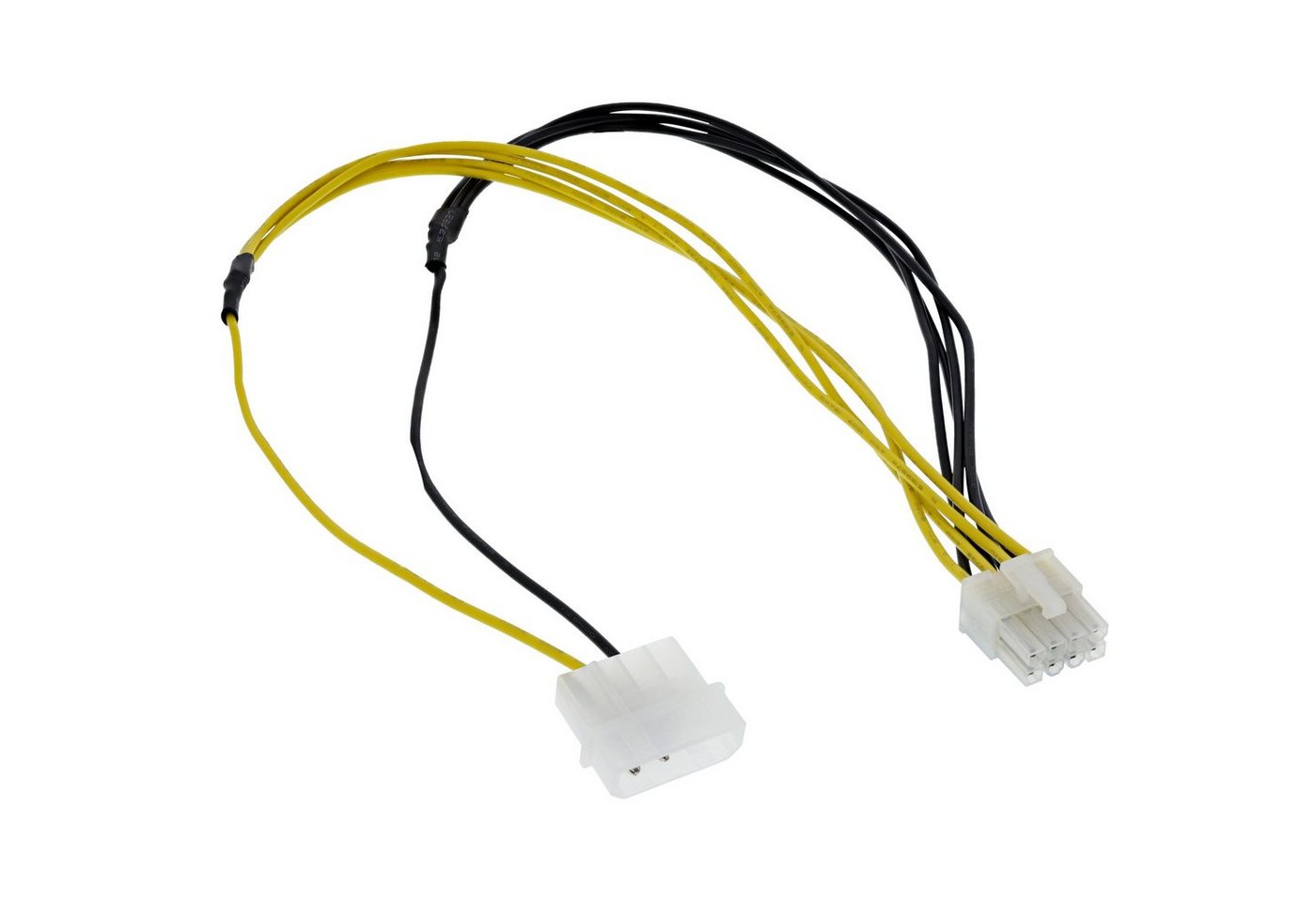 INTOS ELECTRONIC AG InLine® Stromadapter, 4pol zu 8pol, Netzteil zu Mainboard, 0,45m Computer-Kabel von INTOS ELECTRONIC AG