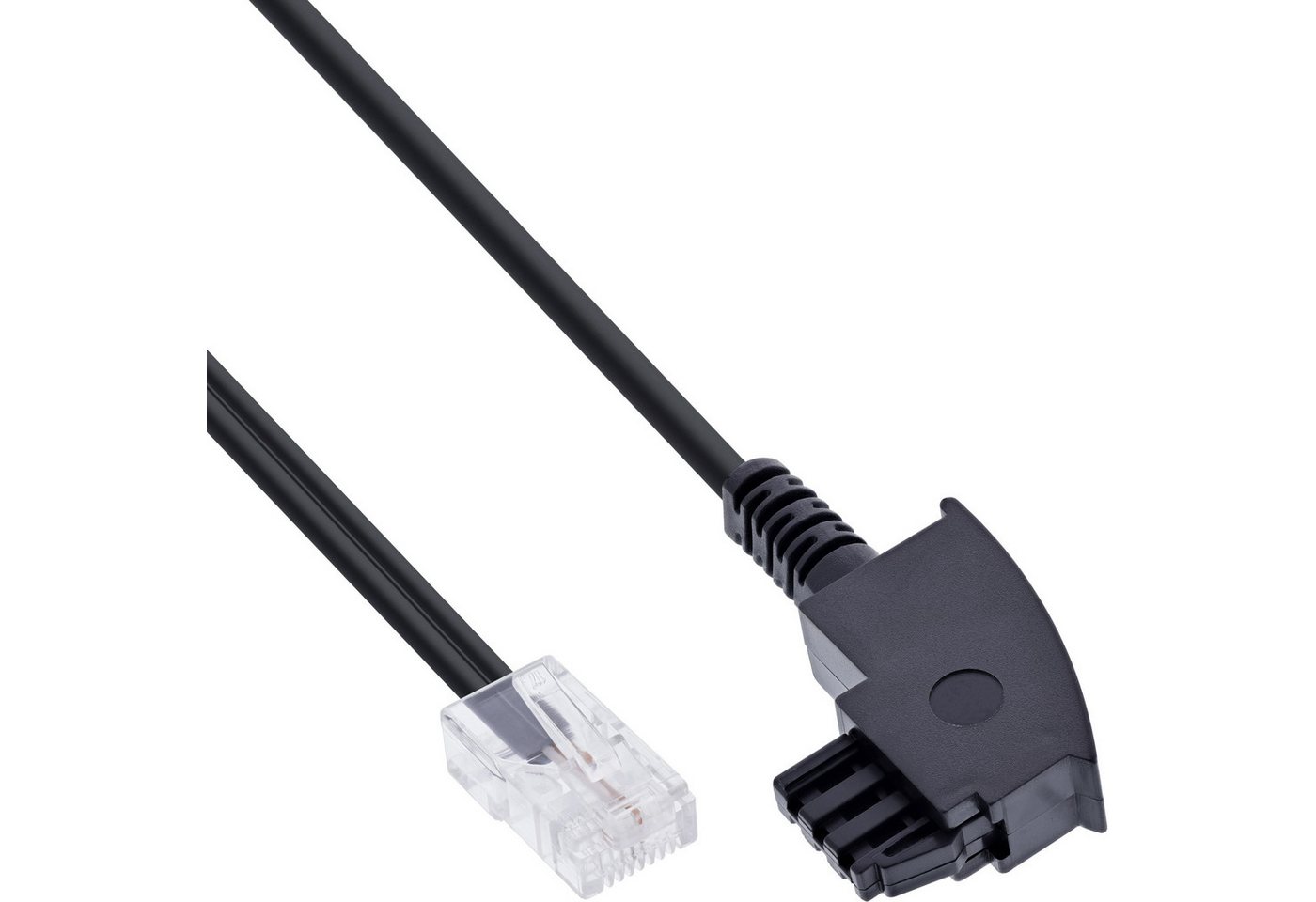 INTOS ELECTRONIC AG InLine® TAE-F Kabel für DSL-Router, TAE-F Stecker an RJ45 8P2C, 25m Telefonkabel von INTOS ELECTRONIC AG